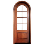 Pre-hung 36"x96" Arch Top 8-Lite TDL Mahogany Entry Door