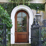 Pinehurst TDL 8LT 8/0 E-01C | Pre-hung 36"x96" Arch Top 8-Lite TDL Mahogany Entry Door