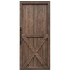 Knotty Alder X Two Panel Barn Door