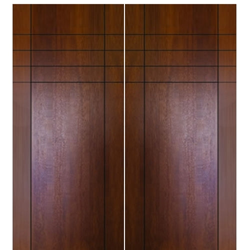 Birch Fleetwood Solid Contemporary Double Barn Door