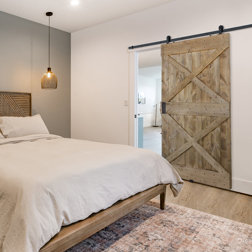 Double X Barn Door | Knotty Alder Double X Barn Door