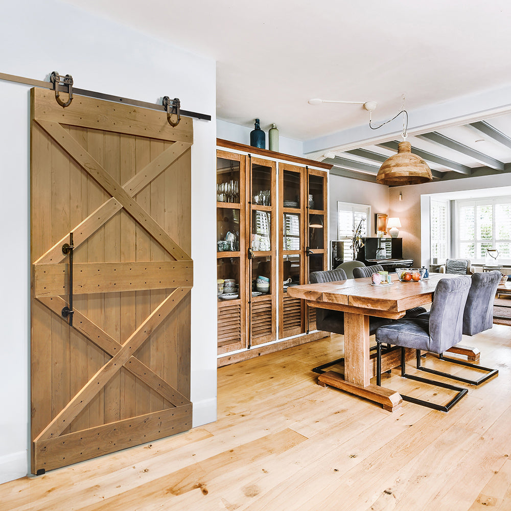 Double X Barn Door | Knotty Alder Double X Barn Door