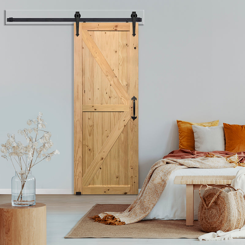Double Z Two Panel Barn Door | Knotty Alder Double Z Two Panel Barn Door
