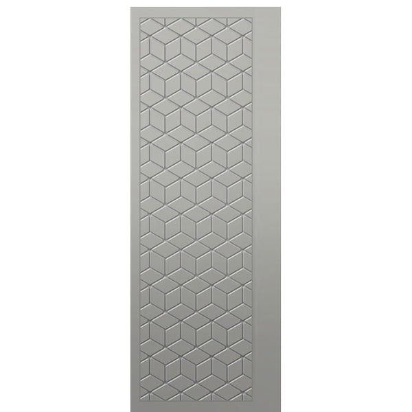 Cubes Smooth FG | Fiberglass Entry Door with Modern Cube Pattern Design