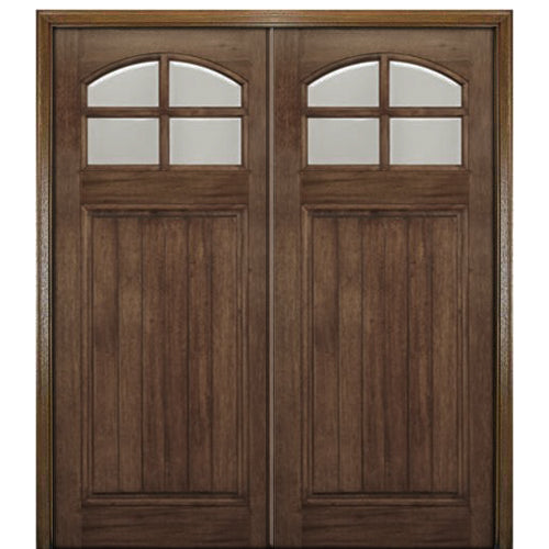 NT - CR004 | 4 Lite Craftsman Style Double Door 6-8-2