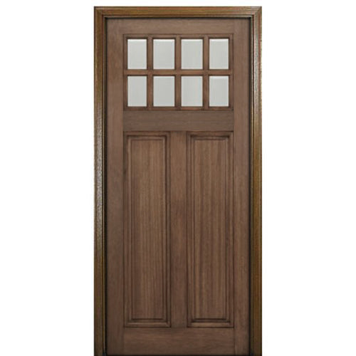 NevTex - Wood Lite Craftsman Style Exterior Single Door 36x80