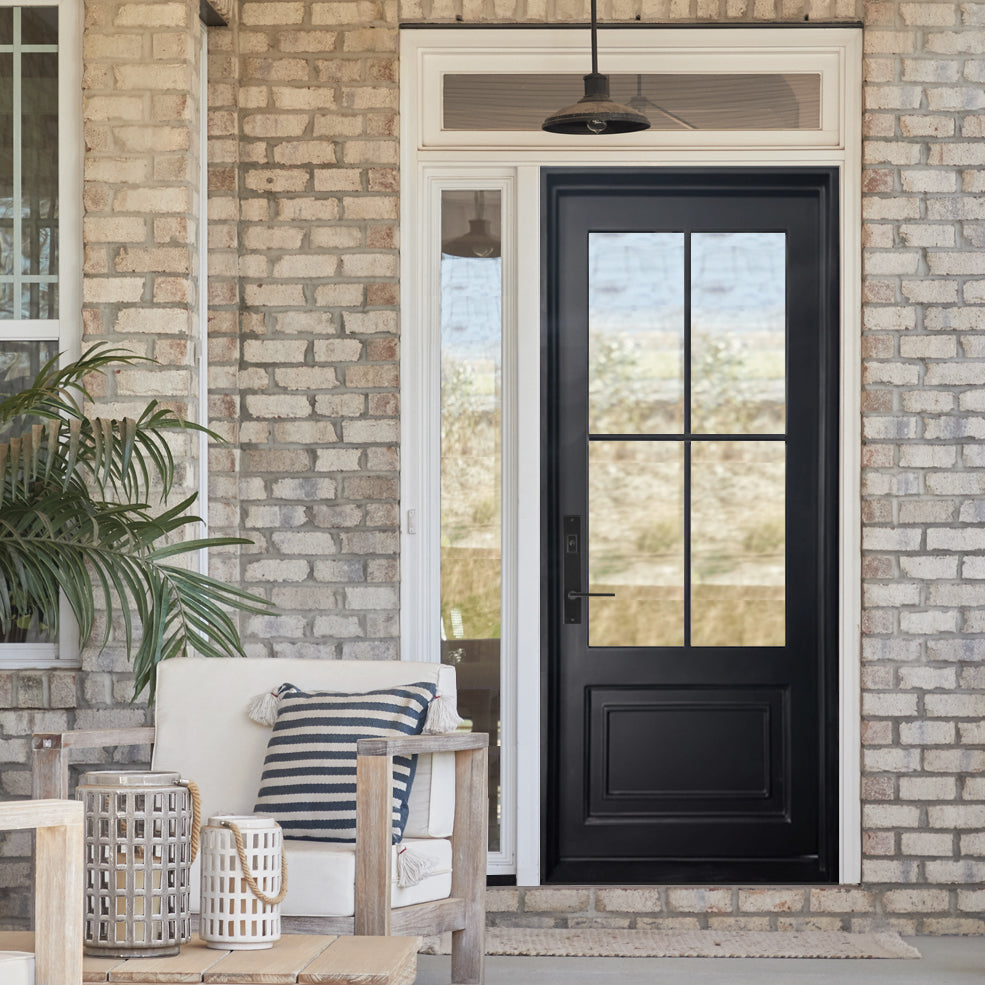 S001 | 4-Lite Steel Entry Door