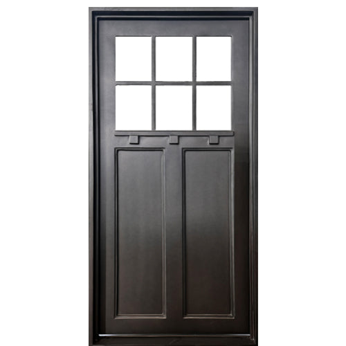 S004 | Craftsman 6-Lite Steel Entry Door