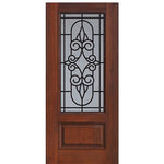 1 Panel 3/4 Lite Salento Design Fiberglass Entry Door