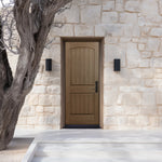 2-Panel Arch V-Groove Double Door-FG-2 | 72" x 80" 2-Panel Arch V-Groove Fiberglass Entry Double Door