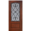 1 Panel Arch Lite Charleston Design Fiberglass Entry Door