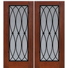 Full Lite La Salle Design Fiberglass Double Entry Door