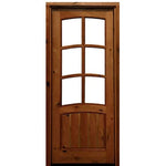 42"x96"x2-1/4" Knotty Alder 6-Lite TDL with Grooved Bottom Panel