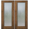 Full Lite Solid Knotty Alder Exterior Double Door