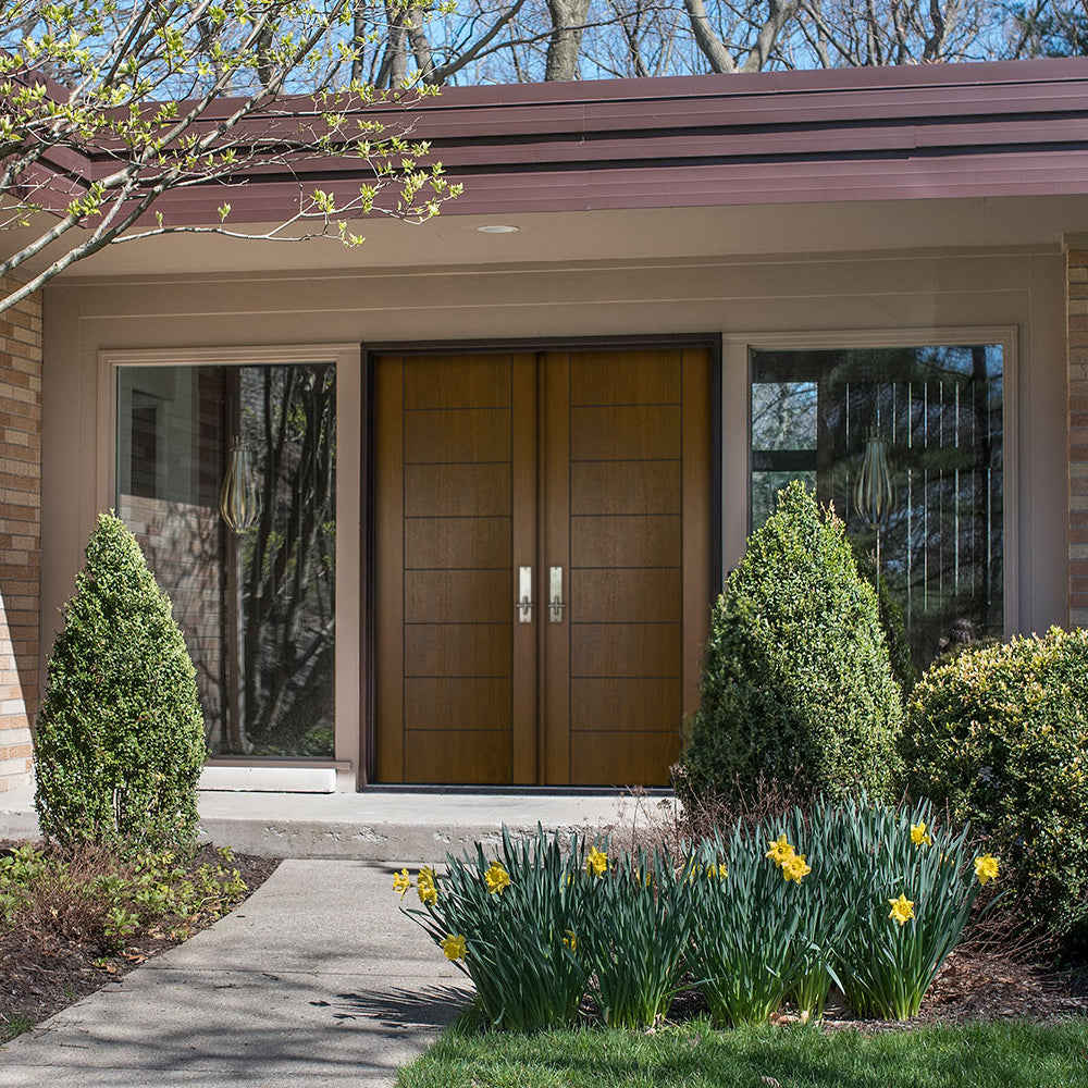 Brentwood 80 | 96" Tall Mahogany Contemporary Flush Entry Door