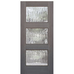 Mahogany 6'-8" Tall Continental 3 Lite Barn Door