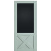 3/4 Panel Blackboard with Crossbuck MDF Barn Door