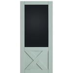 3/4 Panel Blackboard with Crossbuck MDF Barn Door