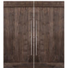 Knotty Alder Plank Double Barn Door