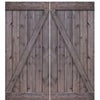 Knotty Alder Double Z Barn Door