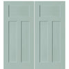 Craftsman Style 3-Panel MDF Double Barn Door