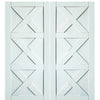 3-Panel Triple X MDF Double Barn Door