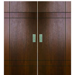 Birch Inglewood Solid Contemporary Double Barn Door