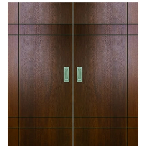 Birch Inglewood Solid Contemporary Double Barn Door