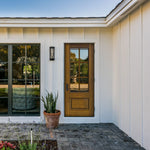 1 Panel 6 Lite SDL-1-2 | 3/4 Lite 1 Panel 6 Lite SDL, Fiberglass Entry Door with Two Sidelites