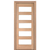 7150-80-1 | Modern 5-Lite Mahogany Exterior Door