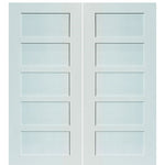 5-Panel Shaker Style MDF Double Barn Door