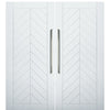 Chevron Style MDF Double Barn Door
