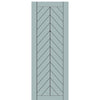 Flush Fiberglass Entry Door with Modern Chevron Design, Smooth Skin