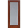 96" Tall Full Lite Fiberglass Exterior Door with Privacy or Clear Glass