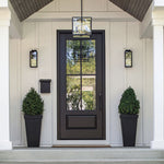 7221-80 | 96" 4-Lite 1-Panel Mahogany Wood TDL Exterior Door with Insulated, Beveled Glass
