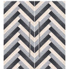 Rustic Farmhouse Double Barn Door with Chevron Design Pattern