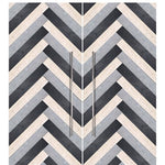 Rustic Farmhouse Double Barn Door with Chevron Design Pattern