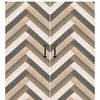 Rustic Farmhouse Double Barn Door with Chevron Design Pattern