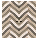 Rustic Farmhouse Double Barn Door with Chevron Design Pattern