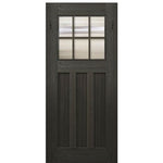 36"x80" Craftsman Style 6-Lite 3 Panel Mahogany Entry Door