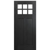 36" x 80" 6-Lite Craftsman True Divided Lite (TDL) Fiberglass Entry Door
