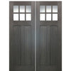 72" x 96" 6-Lite 1-Craftsman True Divided Lite (TDL) Fiberglass Entry Double Door