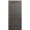 36" x 80" 2-Panel Arch V-Groove Fiberglass Entry Door