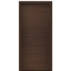 36" X 80" Tall Milan Solid Panel Modern Mahogany Entry Door