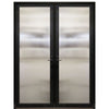 Narrow Profile 1-Lite Fiberglass Double Entry Door With Multi-Point Locking System 