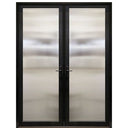 Narrow Profile 1-Lite Fiberglass Double Entry Door With Multi-Point Locking System 