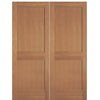 2-Panel Hemlock Fir Solid Core Interior Double Door