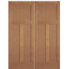 Hemlock Fir Craftsman Style Interior Double Door