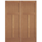 Hemlock Fir Craftsman Style Interior Double Door