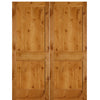 2-Panel Shaker Knotty Alder Solid Core Double Door